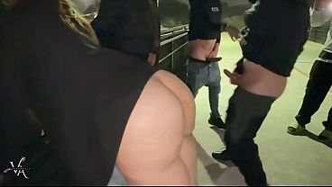 Fucking on the bridge with strangers with big dicks and my husband filming RED2