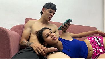 Tina Tai is horny and lies back in her bed to diddle her wet slit
